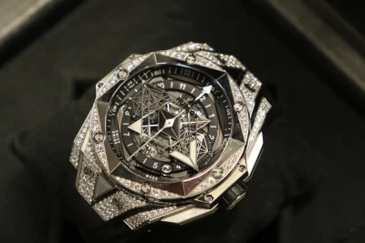 Hublot Big Bang Sang Bleu 45mm Titanium 418.NX.1107 Full Set 2021