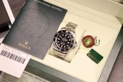 Rolex Deepsea Seadweller 44MM Stainless Steel Black 116660 Box & Papers 2008