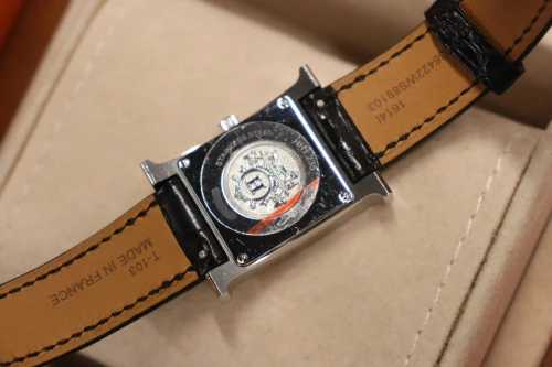 Hermès Heure H Quartz Diamond Steel Mother of Pearl Dial 30MM HH1.235