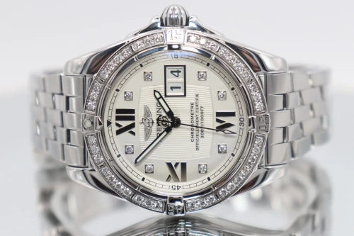 Breitling Cockpit 41MM Stainless Steel Diamond Bezel Dial A49350 2005 Full Set