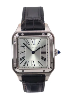 Cartier Santos-Dumont Large Steel Quartz Silver Dial WSSA0085 Circa 2023
