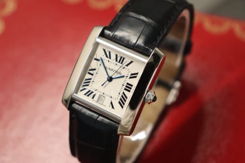 Cartier Tank Française Large 18K White Gold Silver Dial 2366 Boxed Circa 2001