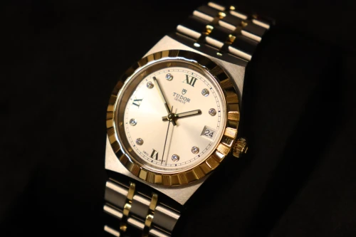 Tudor Royal 18K Yellow Gold & Steel Silver Diamond Dial 28403 2024 Box & Papers