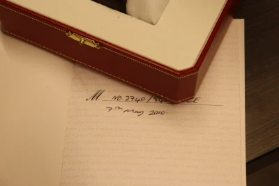 Cartier Santos XL100 Chronograph Steel Aftermarket Rubber Box & Paper Circa 2010