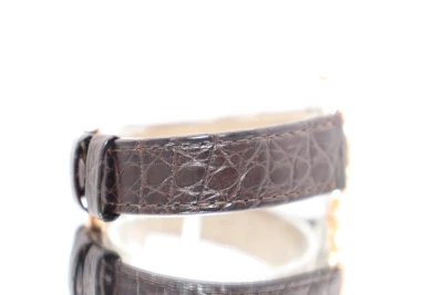 Cartier Ronde 18K Rose Gold Brown Leather Strap W6701007 Boxed Circa 2008