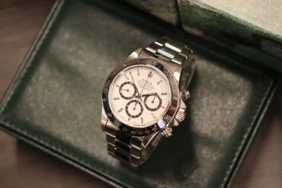 Rolex Daytona Zenith Stainless Steel White Dial 16520 Boxed Circa 1996