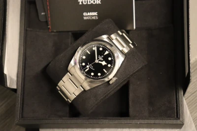 Tudor Rotor Stainless Steel Self Winding Black Dial 79540 Box & Papers 2022