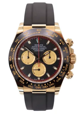 Rolex Daytona 18K Yellow Gold Paul Newman Dial Oysterflex 116518LN 2020 Full Set