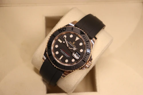 Rolex Yacht-Master 40 18K Everose Gold Black Dial 116655 Circa 2018 Boxed