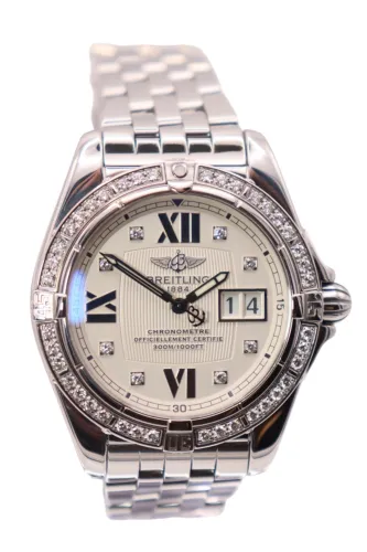 Breitling Cockpit 41MM Stainless Steel Diamond Bezel Dial A49350 2005 Full Set