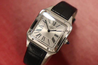 Cartier Santos-Dumont Large Steel Quartz Silver Dial WSSA0085 Circa 2023