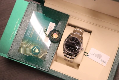 Rolex Datejust 36MM Black Dial Oyster Bracelet 126200 Full Set 2026