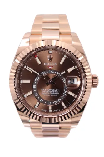 Rolex Sky-Dweller 42MM 18K  Rose Gold Chocolate Dial 326935 2022 Full Set