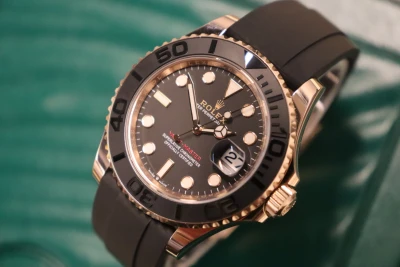 Rolex Yacht-Master 40MM 18K Rose Gold Oysterflex Black 126655 Boxed 2022