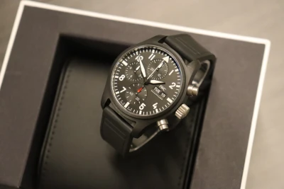 IWC Pilot's Watch Chronograph 41 TOP GUN Black Ceramic Ref. IW389401 B&P 2023