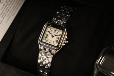 Cartier Panthere Stainless Steel WSPN0013 Unworn White Dial 23mm Full Set 2026