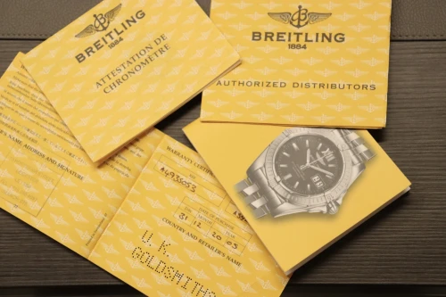 Breitling Cockpit 41MM Stainless Steel Diamond Bezel Dial A49350 2005 Full Set