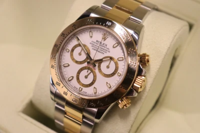Rolex Cosmograph Daytona 18K Yellow Gold & Stainless Steel 116523 Circa 2011