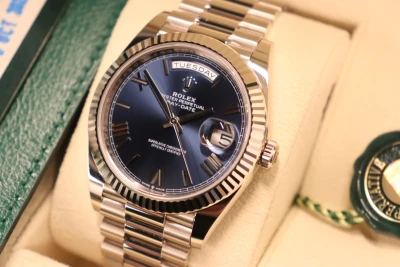 Rolex DayDate 40 18ct White Gold 228239 Blue Dial Box & Papers 2022