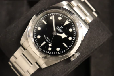 Tudor Rotor Stainless Steel Self Winding Black Dial 79540 Box & Papers 2022