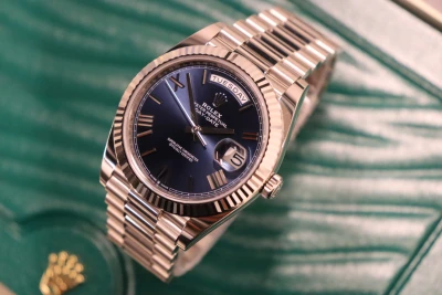 Rolex DayDate 40 18ct White Gold 228239 Blue Dial Box & Papers 2022