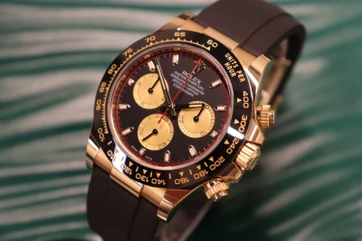 Rolex Daytona 18K Yellow Gold Paul Newman Dial Oysterflex 116518LN 2020 Full Set