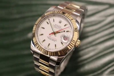 Rolex Datejust Turn-O-Graph 116263 36mm Steel & 18K Yellow Gold 2004 B&P