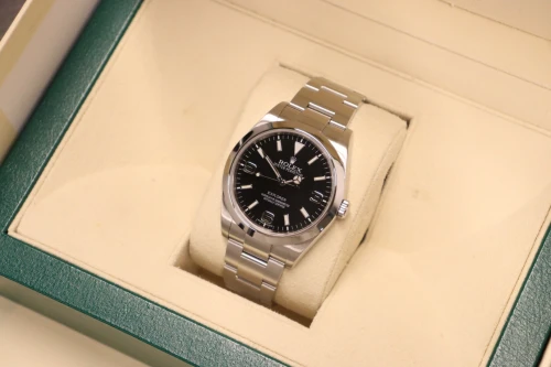 Rolex Explorer 39mm Stainless Steel Black Dial 214270 Boxed Circa 2014