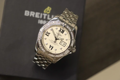 Breitling Cockpit 41MM Stainless Steel Diamond Bezel Dial A49350 2005 Full Set