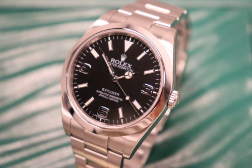 Rolex Explorer 39mm Stainless Steel Black Dial 214270 Boxed Circa 2014