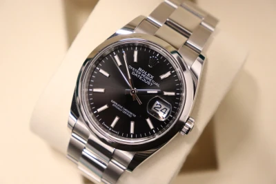 Rolex Datejust 36MM Black Dial Oyster Bracelet 126200 Full Set 2026