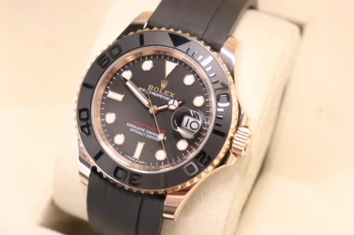 Rolex Yacht-Master 40 18K Everose Gold Black Dial 116655 Circa 2018 Boxed