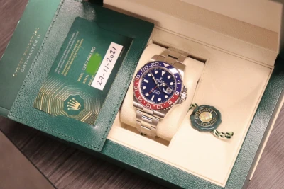 Rolex GMT-MASTER II 18K White Gold Oyster 126719BLRO Box & Papers 2021