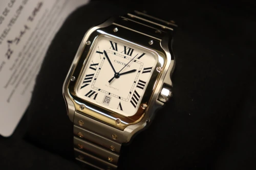 Cartier De Santos 41MM Large 18K Yellow Gold & Stainless Steel W2SA0009 B&P 2024