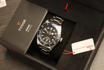 Tudor Black Bay 41MM Blue Bezel Stainless Steel 79230B Box & Papers 2020