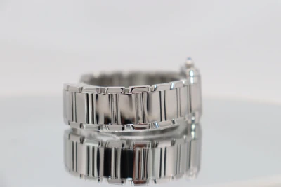 Cartier Tank Française 28MM White Dial Stainless Steel 2384 AM Diamond Boxed