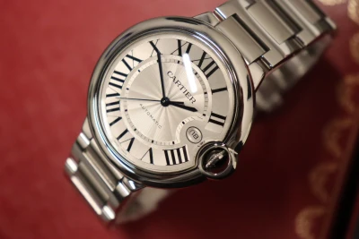 Cartier Ballon Bleu 42MM Stainless Steel Automatic 3765 Boxed Circa 2010
