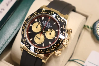 Rolex Daytona 18K Yellow Gold Paul Newman Dial Oysterflex 116518LN 2020 Full Set