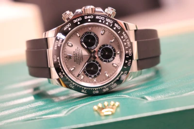 Rolex Daytona 18K White Gold Ghost Dial Oysterflex 116519LN Box & Papers 2023