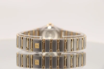 Omega Constellation Ladies 18K Yellow Gold Steel Diamond Bezel 895.1203 1990s