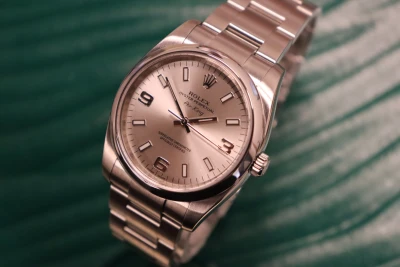 Rolex AirKing 34MM Silver Dial Stainless Steel Oyster 114200 Box & Papers 2018