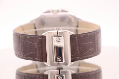 Cartier Santos XL100 Chronograph Steel Aftermarket Rubber Box & Paper Circa 2010