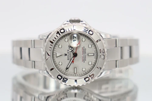Rolex Yachtmaster 29MM Platinum Bezel & Stainless Steel 169622 2001 Full Set