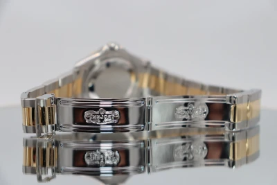Rolex Yacht-Master 35MM Steel & 18K Yellow Gold Tahitian MOP 168623 Boxed