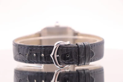 Cartier Santos Dumont Small 27.5MM Steel Quartz Leather WSSA0023 B&P 2022