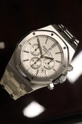 Audemars Piguet Royal Oak Chronograph 26320ST White Dial B&P 2015