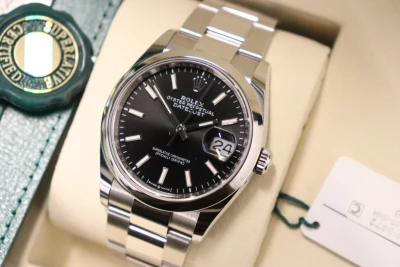 Rolex Datejust 36MM Black Dial Oyster Bracelet 126200 Full Set 2026