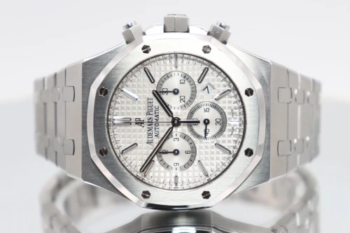 Audemars Piguet Royal Oak Chronograph 26320ST White Dial B&P 2015