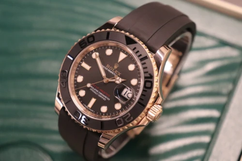 Rolex Yacht-Master 40 18K Everose Gold Black Dial 116655 Circa 2018 Boxed