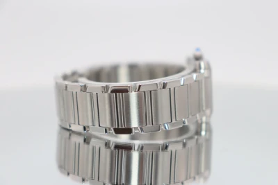 Cartier Tank Francise 24MM White Dial Stainless Steel 3284 B&P 2001